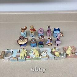 Disney Pooh And Friends Figurines Set Birthday Age Numbers 0-9 Lot Of 16 AR335