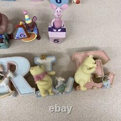 Disney Pooh And Friends Figurines Set Birthday Age Numbers 0-9 Lot Of 16 AR335