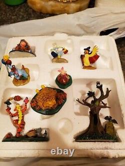 Disney Pooh Spooktacular Halloween Village Accessories Figurines 8 pcs Rare