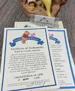 Disney Pooh and Friends stuck in a sticky situation Limited Edition # 3598 New
