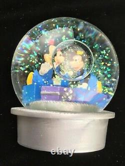 Disney Porcelain Mickey Mouse Menorah With Snow Globe Hanukkah Candle Holder