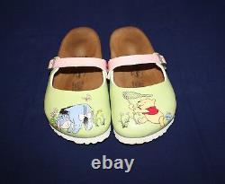Disney Rare Winnie Pooh & Eeyore Birkenstock Mary Jane Shoes