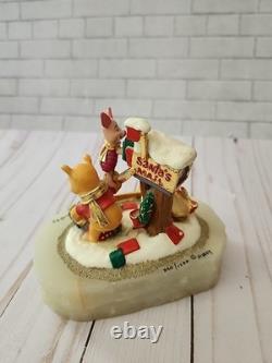 Disney Ron Lee Pooh Piglet Sculpture Letters To Santa 550/1500