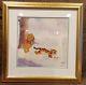 Disney Sericel Winnie The Pooh And Tigger Too 1974 Winter Blanket Cel Usa Made