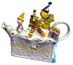 Disney Showcase Winnie Pooh Birthday Cake Teapot LE Paul Cardew