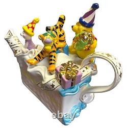 Disney Showcase Winnie Pooh Birthday Cake Teapot LE Paul Cardew