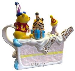 Disney Showcase Winnie Pooh Birthday Cake Teapot LE Paul Cardew