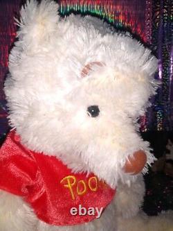 Disney Store Authentic Original Fuzzy Winnie The Pooh Cream Color 14 Plush