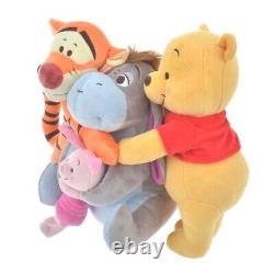 Disney Store Japan Winnie the Pooh Plush Doll Happy Hug Pooh & Friends Eeyore