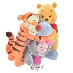 Disney Store Japan Winnie the Pooh Plush Doll Happy Hug Pooh & Friends Eeyore