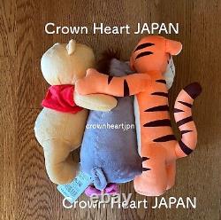 Disney Store Japan Winnie the Pooh Plush Doll Happy Hug Pooh & Friends Eeyore