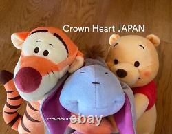 Disney Store Japan Winnie the Pooh Plush Doll Happy Hug Pooh & Friends Eeyore