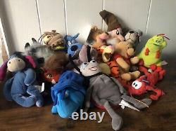 Disney Store Mini Bean Bag Plush Winnie the Pooh Bugs Life Lot Of 15 Some NWT