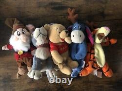 Disney Store Mini Bean Bag Plush Winnie the Pooh Bugs Life Lot Of 15 Some NWT