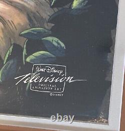 Disney TV Animation Art Framed Winnie the Pooh Two (2) Original Production Cels