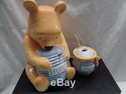 Disney Treasure Craft Winnie The Pooh Cookie Jar and Honey Pot SO CUTE