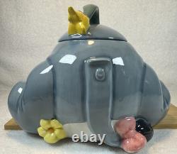 Disney -Vintage- Eeyore Flowers Cookie Jar Figurine -1990's Nice condition