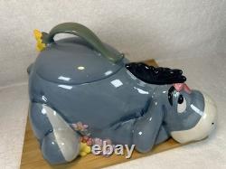 Disney -Vintage- Eeyore Flowers Cookie Jar Figurine -1990's Nice condition