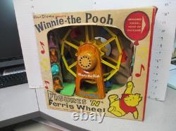 Disney WINNIE THE POOH 1964 Chein ferris wheel toy playset windup MIB unused OSS