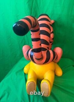 Disney WINNIE THE POOH & TIGGER Big Fig Statue 16 x 23 x 11 VERY RARE Vintage