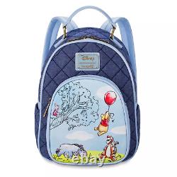 Disney WINNIE THE POOH new LOUNGEFLY mini backpack Tigger Piglet Eeyore