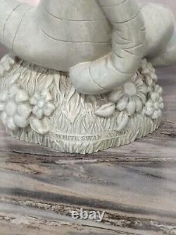 Disney White Swan Winnie the Pooh, Tigger & Piglet Resin Garden Statues Figures