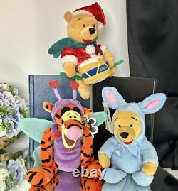 Disney Winnie The Pooh 9 Plush Love Bug Tigger / Piglet / Lady Bug 7 Pc