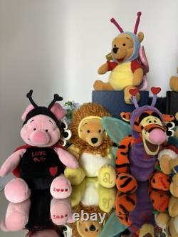 Disney Winnie The Pooh 9 Plush Love Bug Tigger / Piglet / Lady Bug 7 Pc
