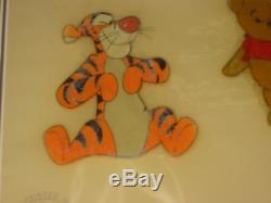 Disney Winnie The Pooh A Day For Eeyore Production Animation Cel Tigger Piglet