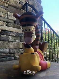 Disney Winnie The Pooh And Tigger Big Fig Figure Statue (see Description)