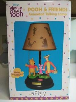 Disney Winnie The Pooh Animated Talking and Singing Lamp with Shade NEW IN BOX