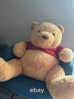 Disney Winnie The Pooh Baby's First Pooh Bear JUMBO Plush Teddy Bear RARE loves