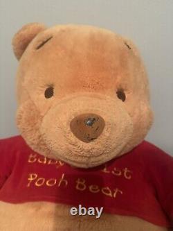 Disney Winnie The Pooh Baby's First Poor Bear Huge Plush Teddy Bear RARE