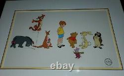 Disney Winnie The Pooh Cast Limited Edition Serigraph Cel Wall Art Picture