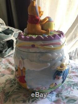 Disney Winnie The Pooh Cookie Jar with Eeyore, Tigger & Piglet