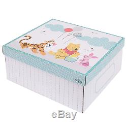 Disney Winnie The Pooh First Best Friend 4 Piece Nursery Crib Bedding Set, Aqua/