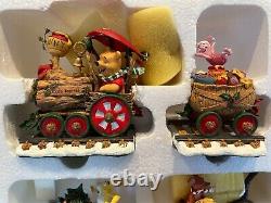 Disney Winnie The Pooh & Friends Christmas Holiday Train Set Danbury Mint