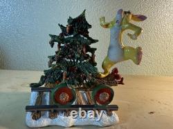 Disney Winnie The Pooh & Friends Christmas Holiday Train Set Danbury Mint