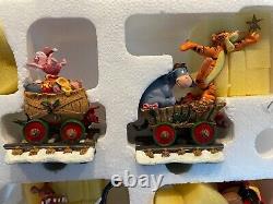 Disney Winnie The Pooh & Friends Christmas Holiday Train Set Danbury Mint