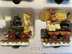 Disney Winnie The Pooh & Friends Christmas Holiday Train Set Danbury Mint