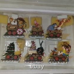 Disney Winnie The Pooh & Friends Christmas Holiday Train Set Danbury Mint New