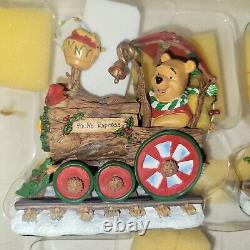 Disney Winnie The Pooh & Friends Christmas Holiday Train Set Danbury Mint New