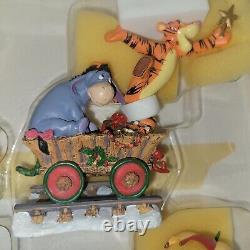 Disney Winnie The Pooh & Friends Christmas Holiday Train Set Danbury Mint New