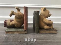 Disney Winnie The Pooh Honey Pot Bookend Set Charpente Polywood Collection 65503