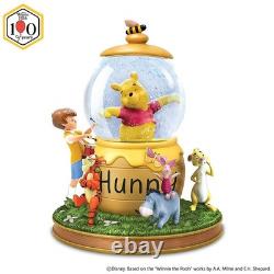 Disney Winnie The Pooh Musical Anniversary Glitter Globe by Bradford Exchange
