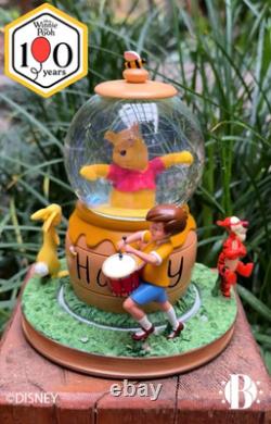 Disney Winnie The Pooh Musical Anniversary Glitter Globe by Bradford Exchange