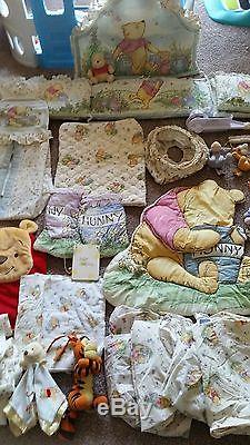 Disney Winnie The Pooh Nursery Set Complete With Additional Items