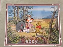 Disney Winnie The Pooh Original Production Cel Setup & Key Master Background