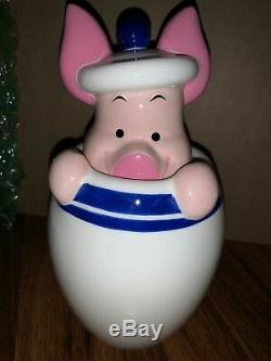 Disney Winnie The Pooh Peek-A-Boo Canister Eeyore Tigger Piglet Cookie Jar