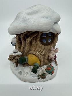 Disney Winnie The Pooh Rabbits House Christmas Holiday Home Sweet Burrow Hinged